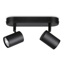 REGLETA LED 2 ELEMENTOS  WIZ 2X5W RGB 690 LM COLOR NEGRO