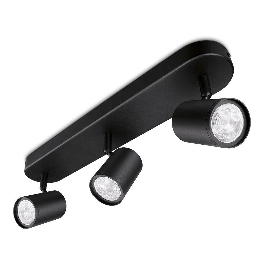 REGLETA LED 3 ELEMENTOS  WIZ 3X5W RGB 1035 LM COLOR NEGRO