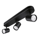 REGLETA LED 3 ELEMENTOS  WIZ 3X5W RGB 1035 LM COLOR NEGRO