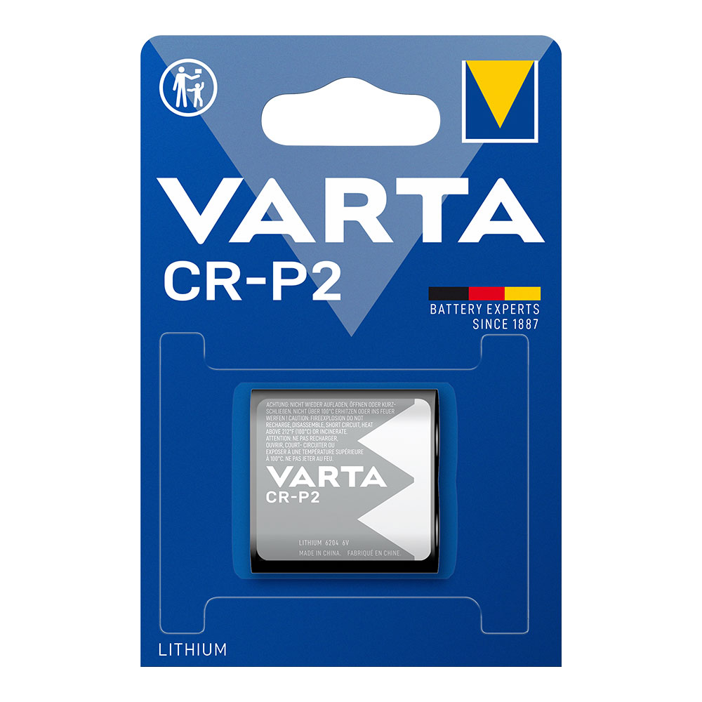 PILA VARTA LITHIUM CR-P2 6V (BLISTER 1 UNID)  34,5x19,5x35mm
