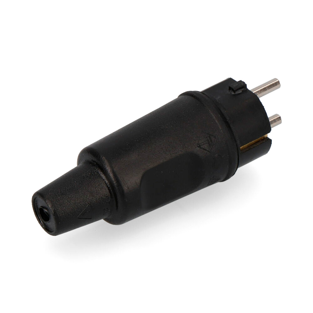 CLAVIJA DE GOMA T/TL 4,8mm IP44 16A "KOPP" RETRACTILADA