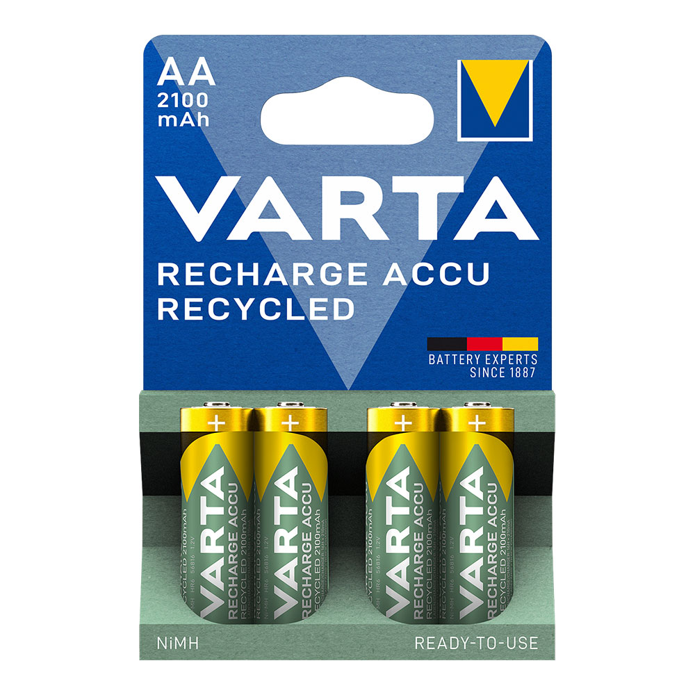 PILA VARTA RECARGABLE ACCU AA - LR06 2100mA (BLISTER 4 UNID)  Ø14,5x50,5mm