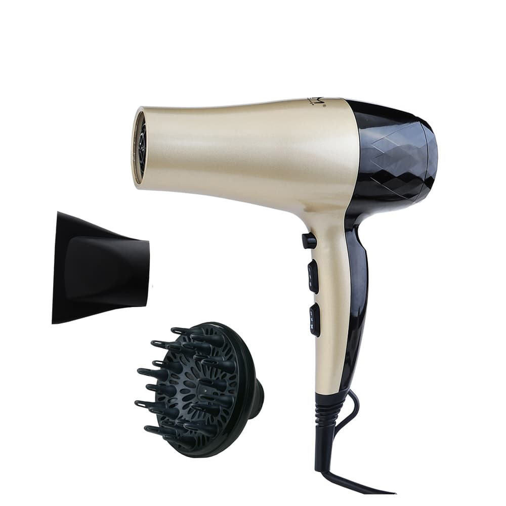 SECADOR DE CABELLO. 1800-2200W. 9x21x28,5cm  EDM