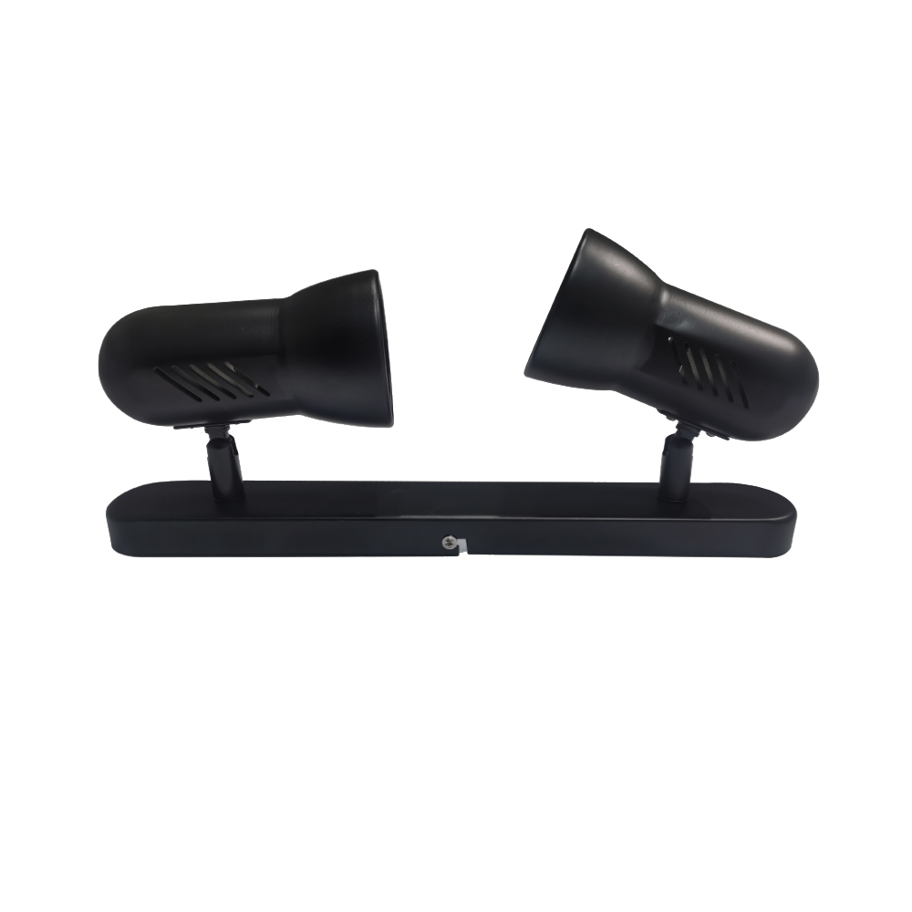 FOCO 2 ELEMENTOS COLOR NEGRO E27 MODELO GALAXY EDM