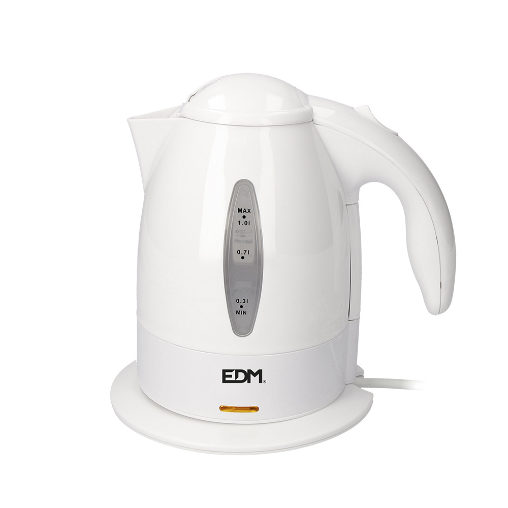 HERVIDOR DE LIQUIDOS ELECTRICO "KETTLE" 2200W 1 l Ø17,5X20cm EDM