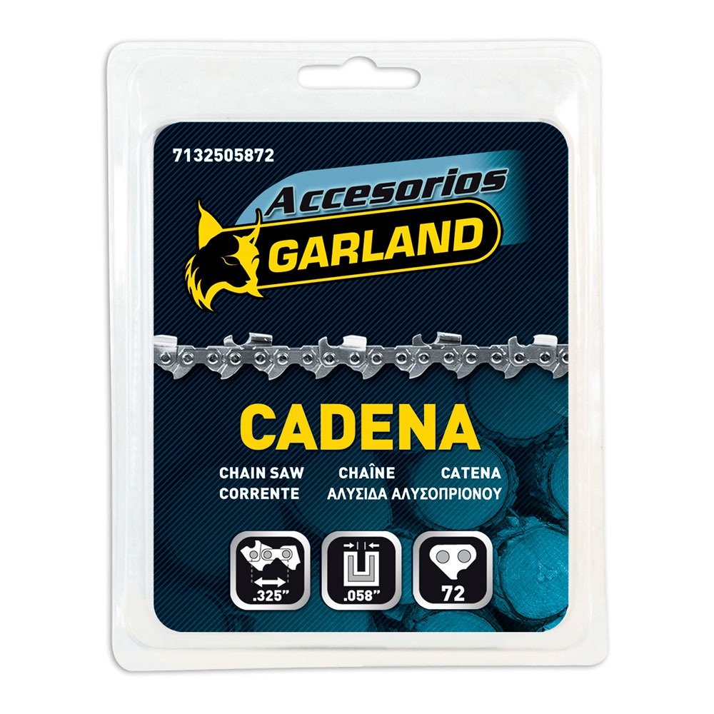 S.OF. CADENA DE MOTOSIERRA PARA ESPADA DE 18" (45cm) 325"058"72 E 7132505872 GARLAND