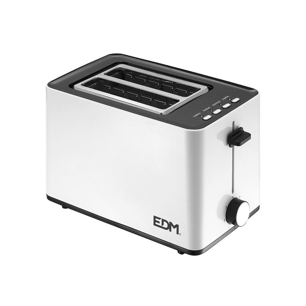 TOSTADORA DOBLE RANURA " WHITE DESIGN"  850W 25x16x18,5cm EDM