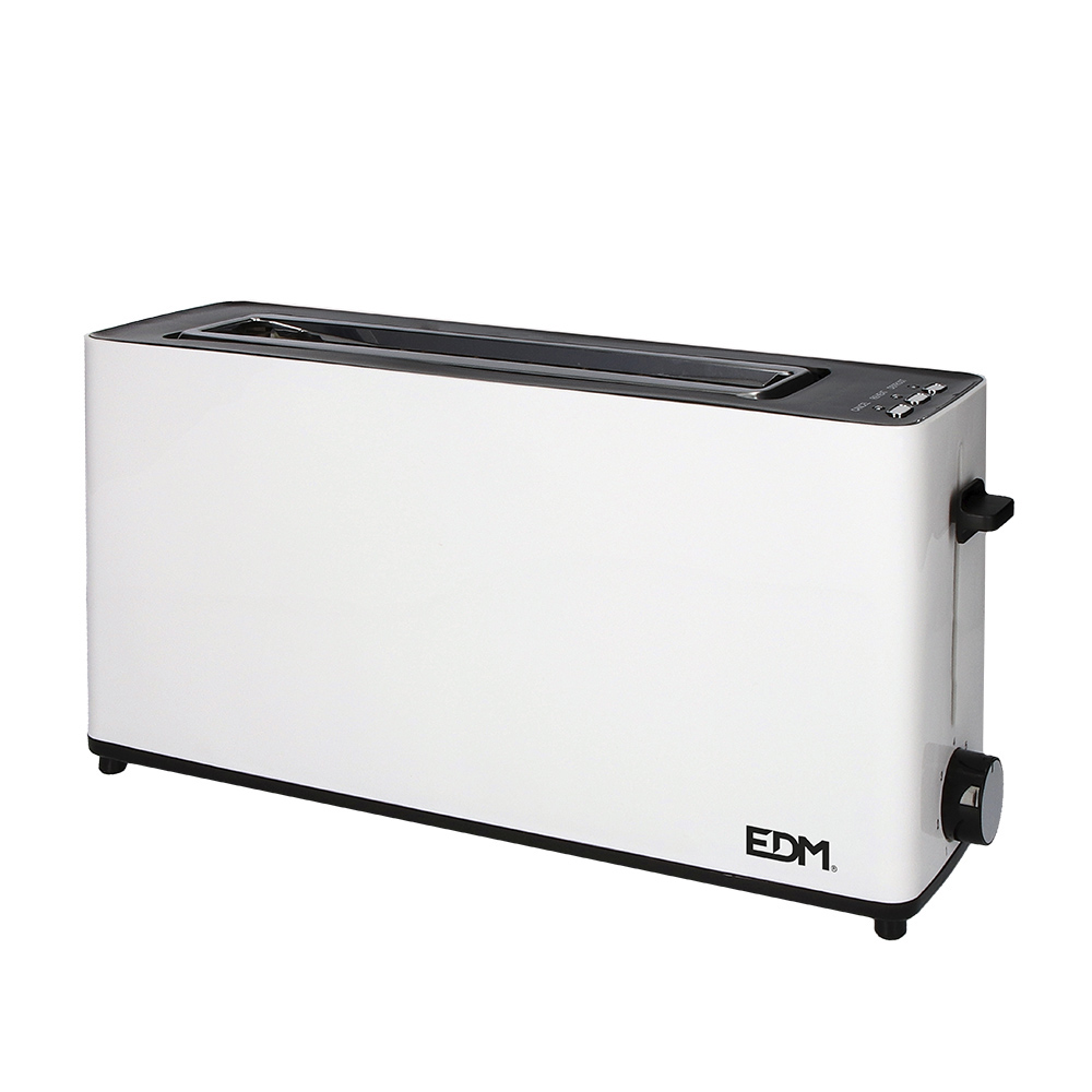 TOSTADORA RANURA LARGA " WHITE DESIGN" 900W 37x11,5x19cm EDM