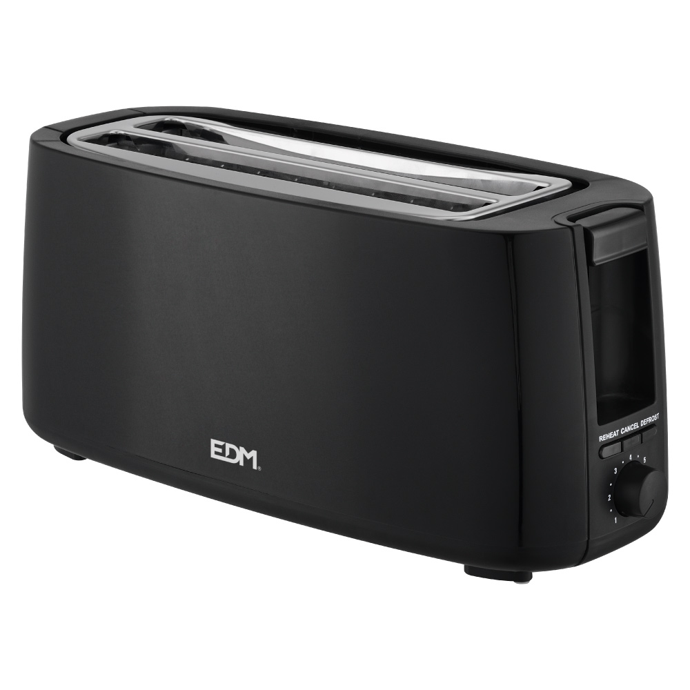 TOSTADORA DOBLE RANURA LARGA BLACK DESIGN EDM