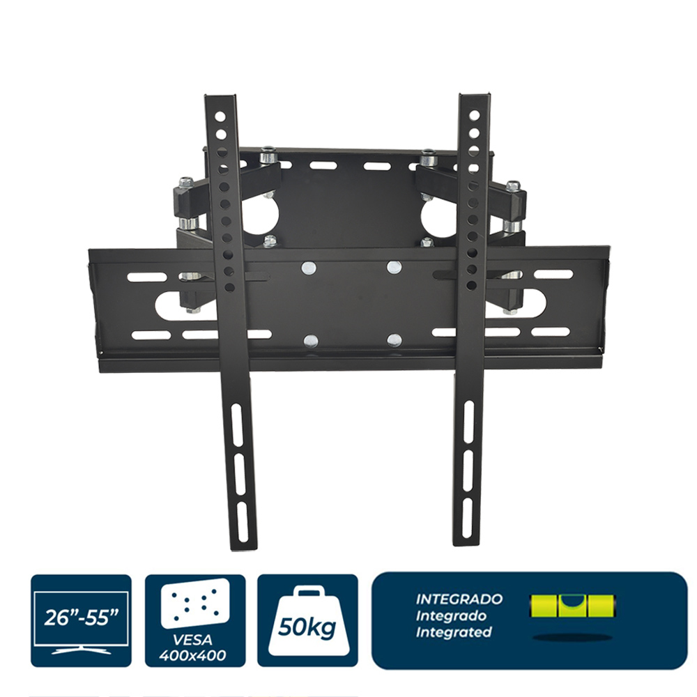 SOPORTE PLASMA/LCD/LED DE 26-55 PULGADAS 50kg EDM CON NIVEL INCLUIDO
