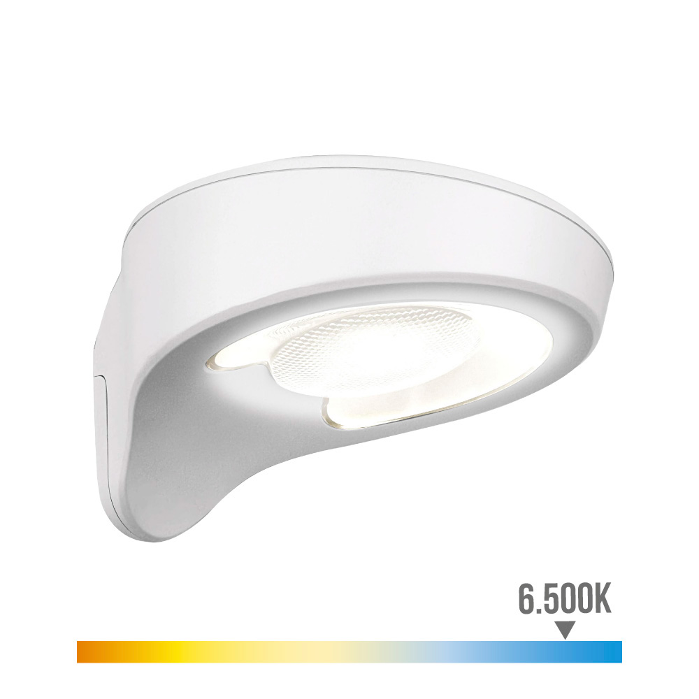 APLIQUE SOLAR 1,8W 155Lm 6.500K CON SENSOR COLOR BLANCO EDM