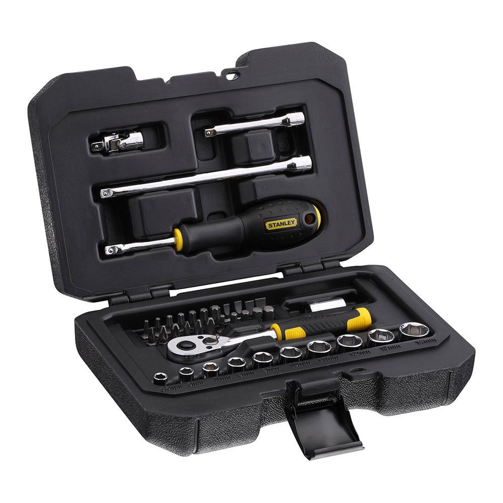 ULT. UNIDADES JUEGO DE VASOS 1/4" 38 unid. STMT82828-1 STANLEY