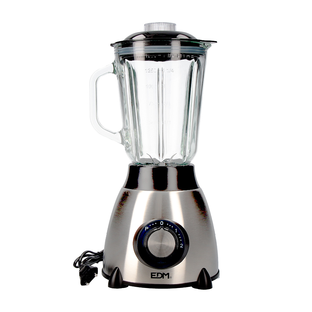 BATIDORA CON VASO DE CRISTAL 550W 1,5 l Ø18x40cm EDM