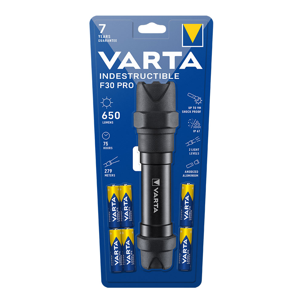 LINTERNA INDESTRUCTIBLE F30 PRO VARTA