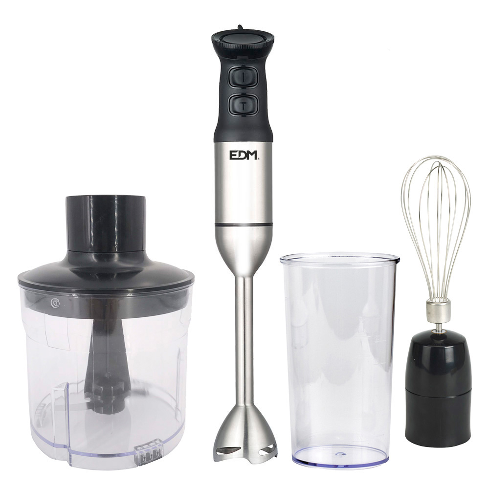 BATIDORA DE MANO 1200W CON ACCESORIOS Ø5,8x41,5cm EDM