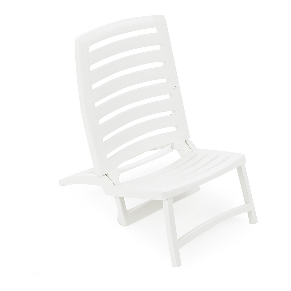 SILLA DE PLAYA PLEGABLE. COLOR BLANCO PROGARDEN