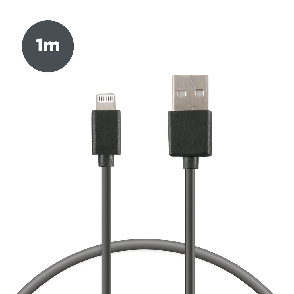 Cable de 1 m, conectores USB y Lightning para iPhone, Blanco (2)