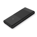 Powerbank Ksix Ultra Slim, Ultra fina, Polímero de litio, 10.000 mAh, 22,5 W, Power Delivery, Cable USB-C a USB-C, Negro