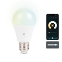 Bombilla inteligente SmartLED E27 Ksix, 9W equivalente 60W, 806 lm, App compatible Alexa, Google Home y Siri, CCT