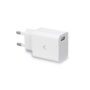 Cargador de red Ksix, 12W, USB A, Blanco