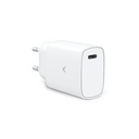Cargador de red, 20W, Carga ultrarrápida, Power Delivery, USB-C, Blanco