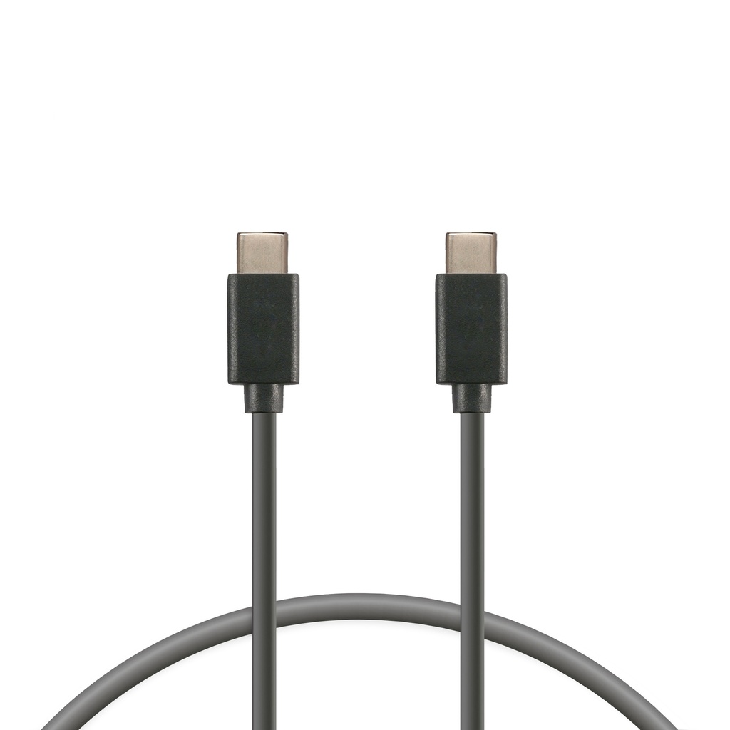 Cable de 1 m, conectores USB-C y USB-C, Negro