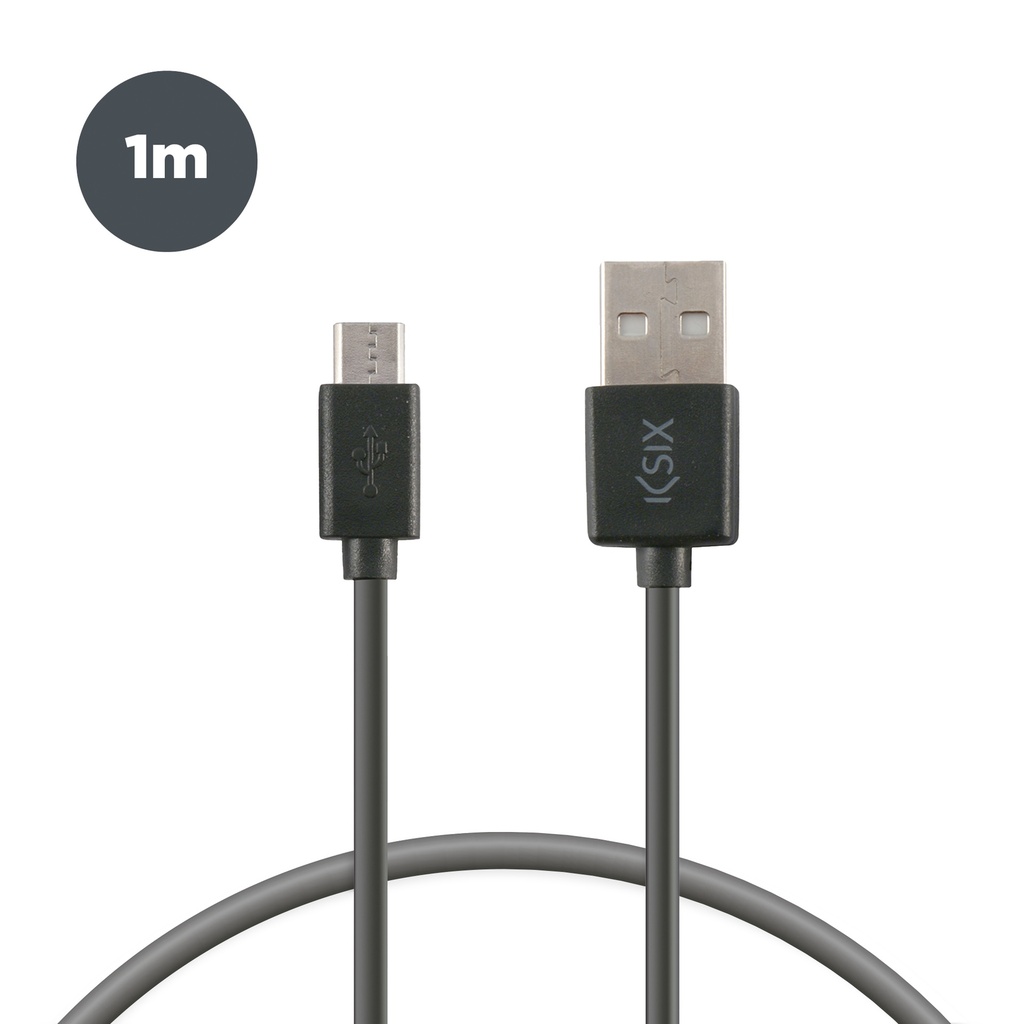 Cable de 1 m, conectores USB y Micro USB, Negro (2)