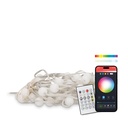 Tira de Led Ksix, 10m, Iluminación 16 colores RGB, Control remoto, Conectadas, Índice de Protección IP65