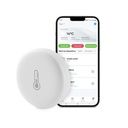 Sensor de temperatura y humedad Ksix, Compatible con centro control Zigbee, Hogar Inteligente, App incluida