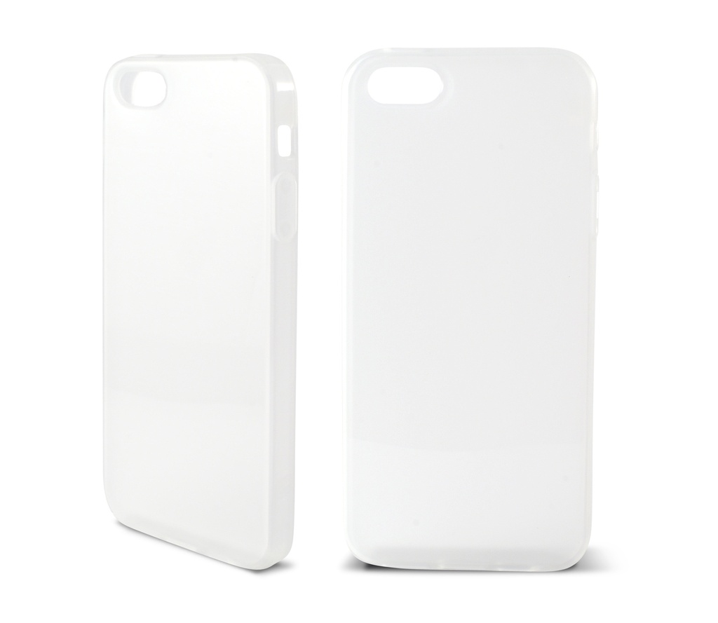 Funda para iPhone SE, 5, 5S, Semirrígida, Transparente