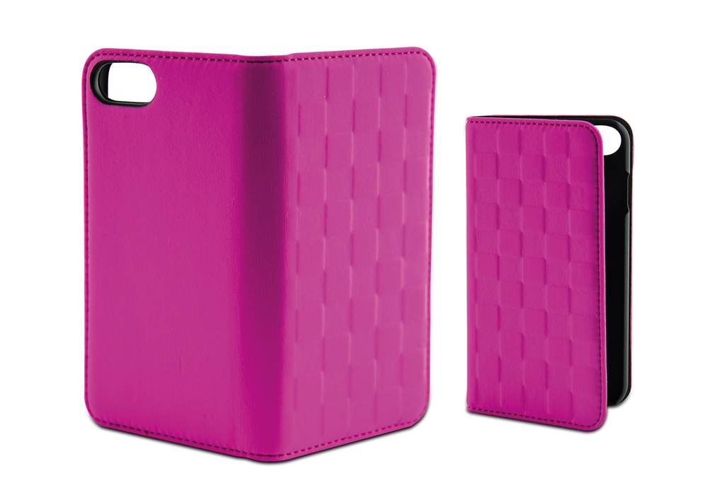 Funda con tapa para iPhone 7 Plus, iPhone 8 Plus, Semirrígida, Standing, Rosa