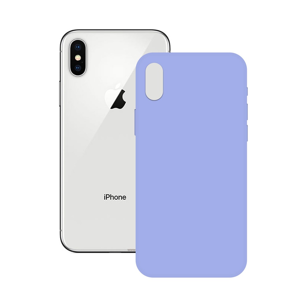 Funda para iPhone X, XS, Semirrígida, Lavanda