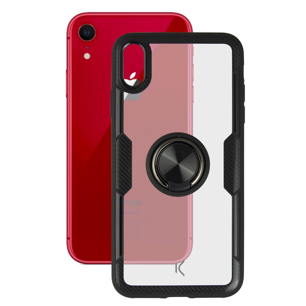 Funda para iPhone XR, Semirrígida, Magnético para soporte coche, Transparente