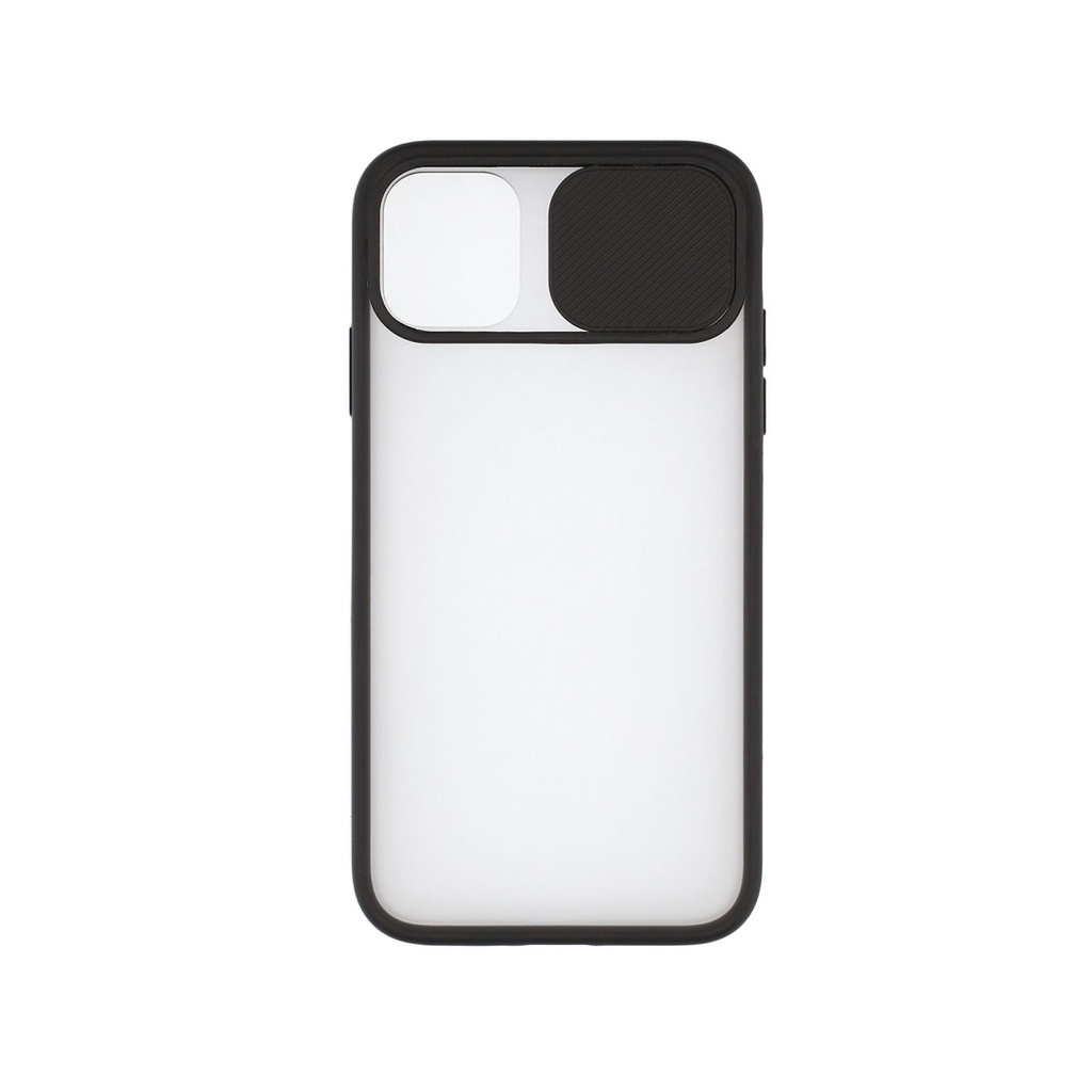 Funda para iPhone 12, Semirrígida, Negro