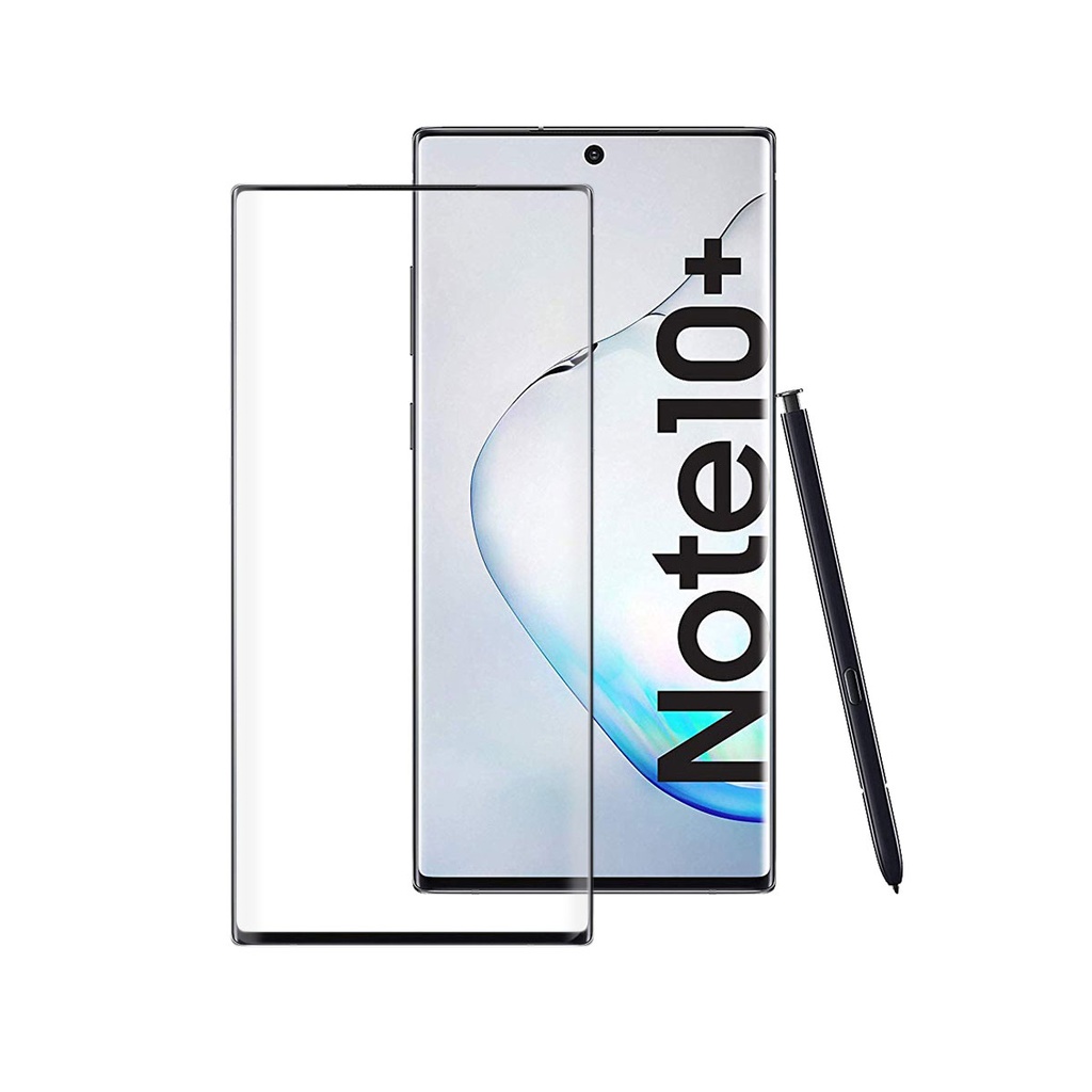 Protector de pantalla para Samsung Galaxy Note 10, Vidrio templado, Grosor 0.33 mm, Negro