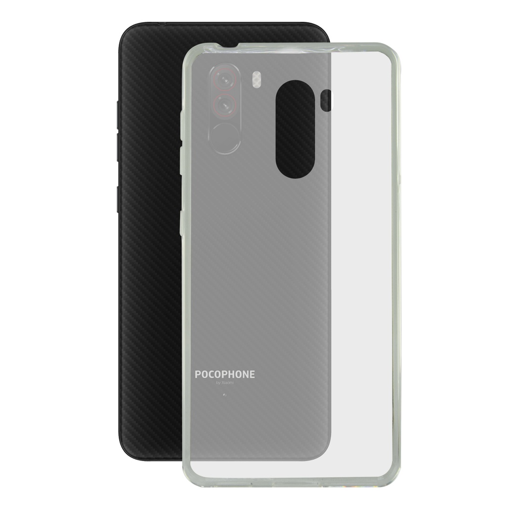 Funda para Xiaomi Pocophone F1, Semirrígida, Transparente