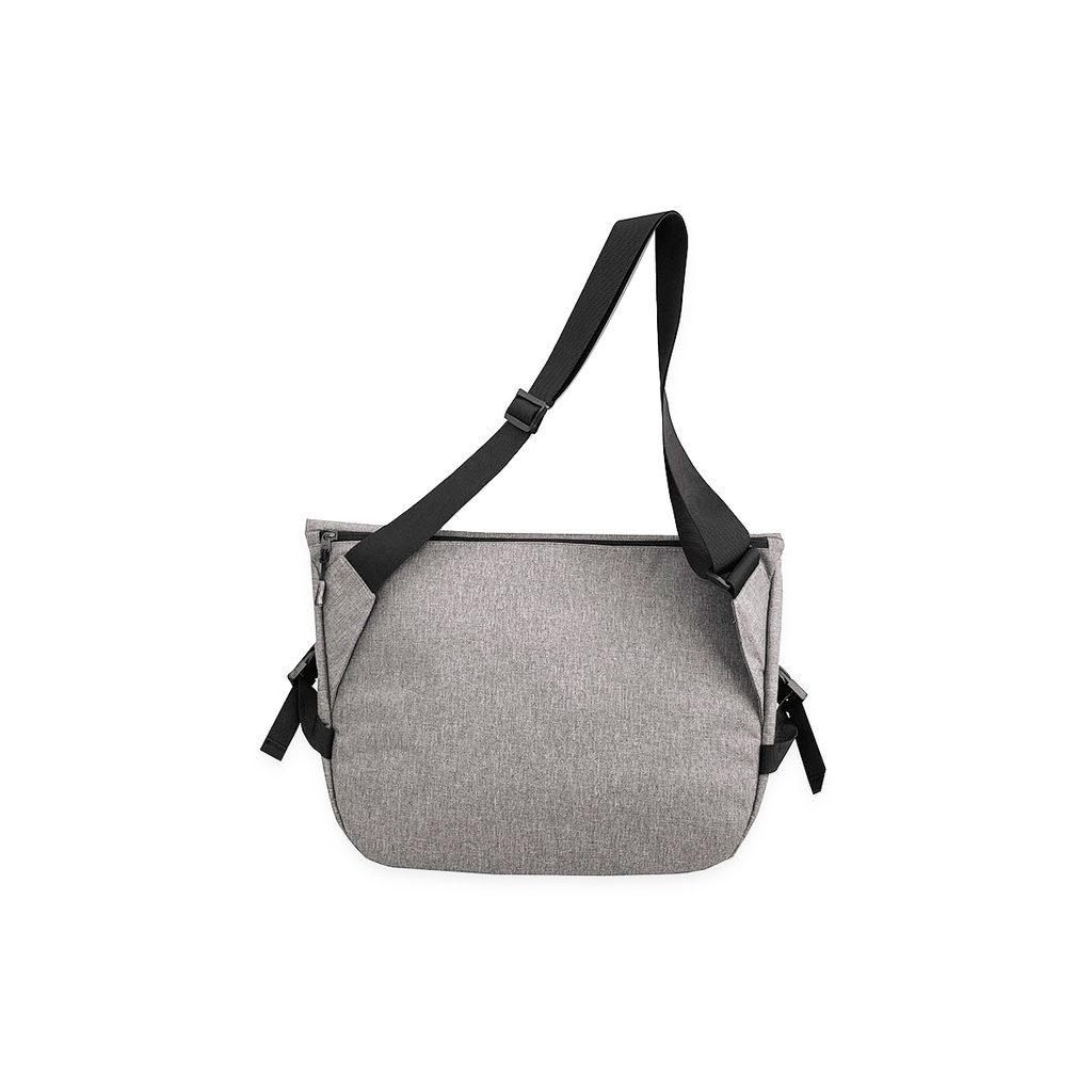 Bolsa bandolera eco Ksix, Poliéster reciclado, gris