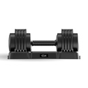 Mancuerna ajustable 25 kg Ksix, Acero Q235, 8 discos incluidos, Agarre ergonómico, Diseño compacto