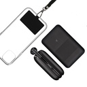 Pack regalo Ksix Travel. Auriculares inalámbricos Halley + Powerbank 5.000 mAh + colgante móvil universal
