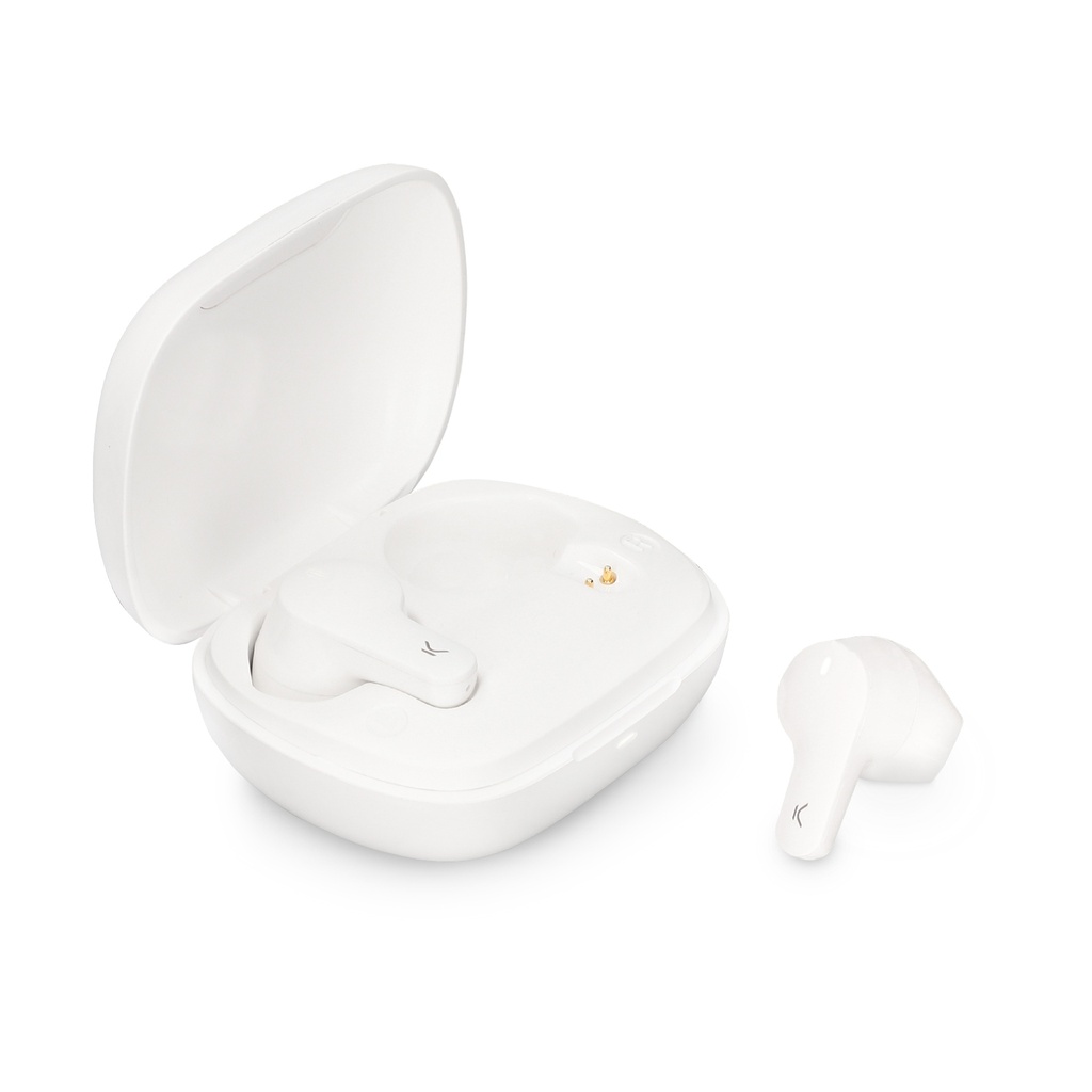 Auriculares inalámbricos TrueBuds 3 Ksix, BT 5.0, Táctiles, Gestión de llamadas, Hasta 10 h de autonomía, Blanco