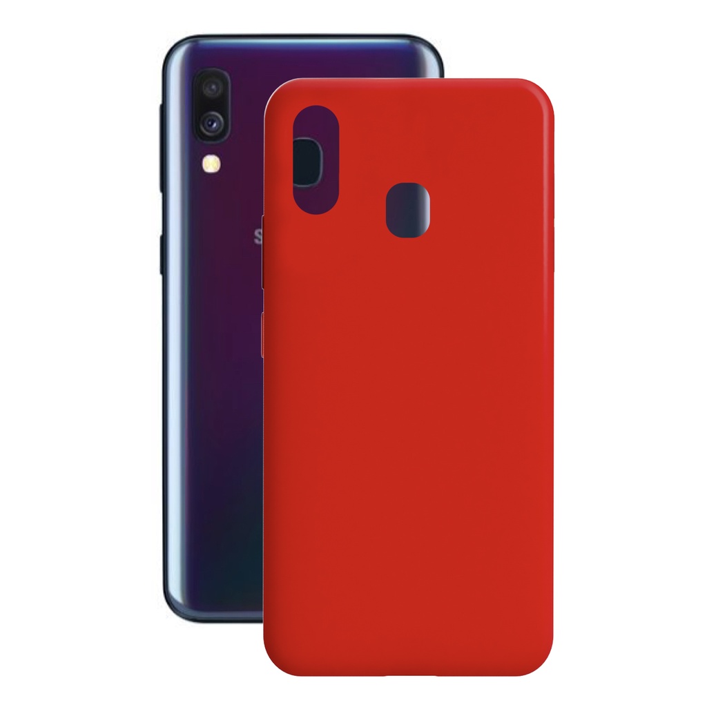 Funda para Samsung Galaxy A40, Flexible, Rojo