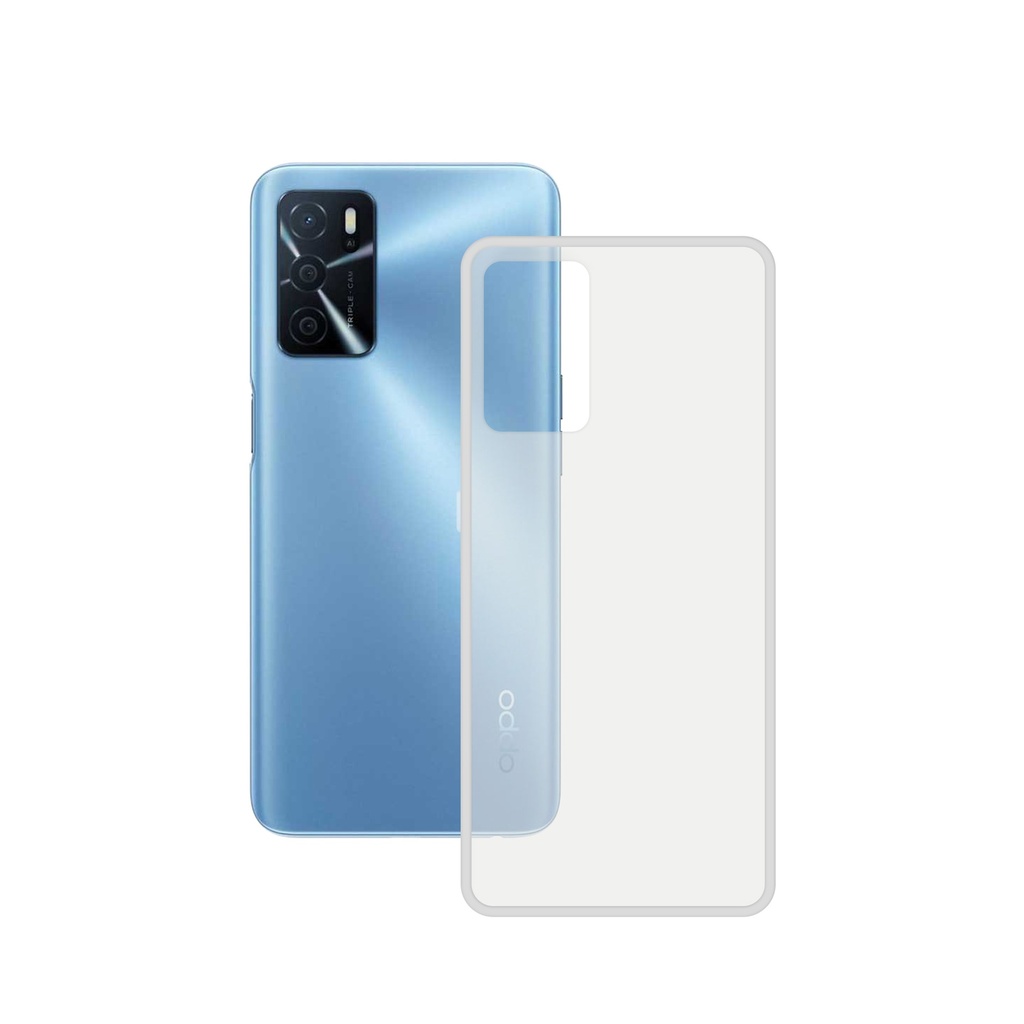 Funda flexible para OPPO A16, A16S, Antihuellas, Resistente, Ligera, Compatible con carga inalámbrica, Transparente