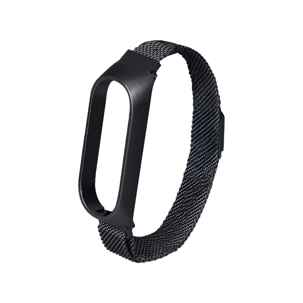 Correa reloj metálica para Xiaomi Mi Band 5/6, Negra