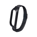 Correa reloj metálica para Xiaomi Mi Band 5/6, Negra