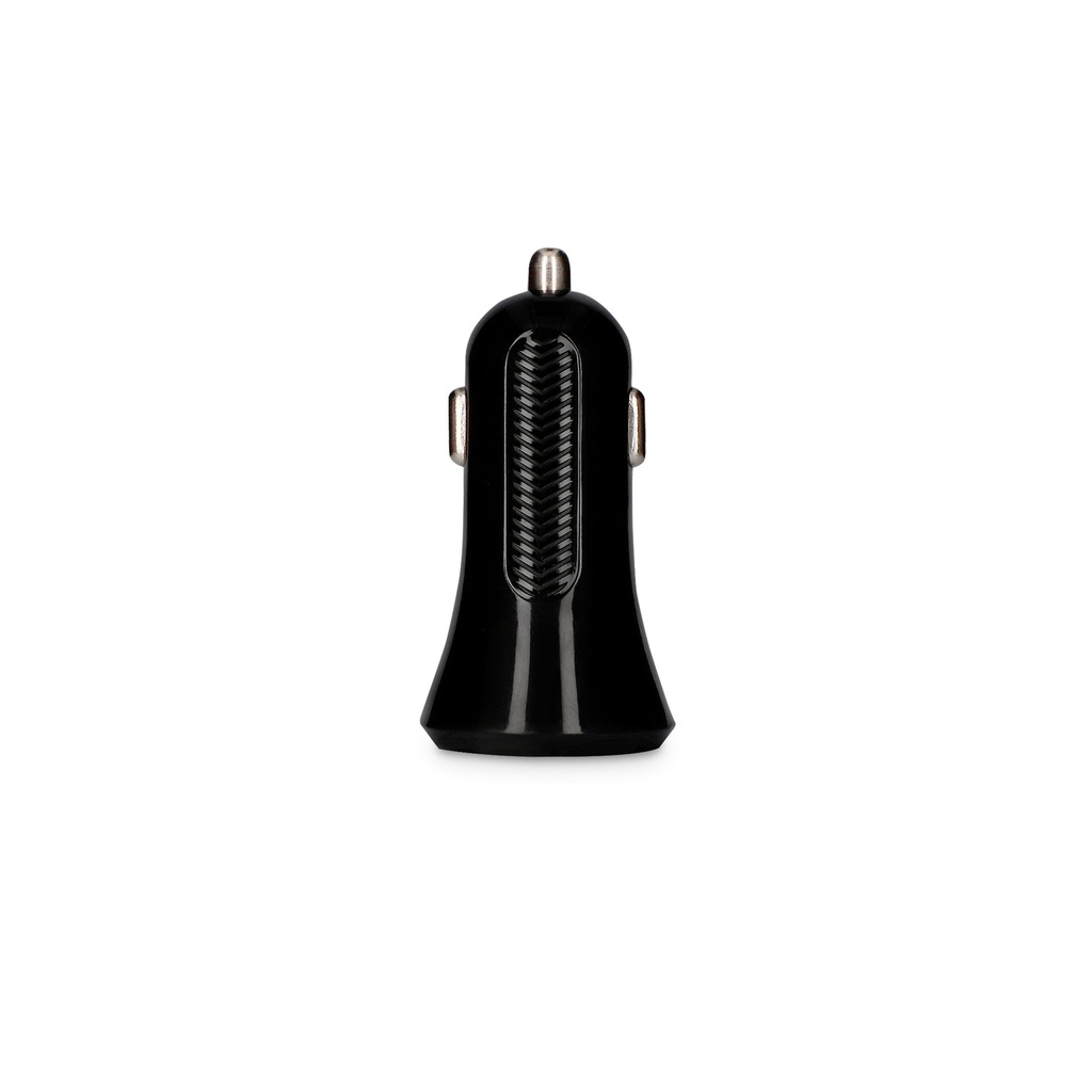 Cargador de coche Contact, 15,5W, Carga rápida, Salidas USB-A y USB-C, Negro