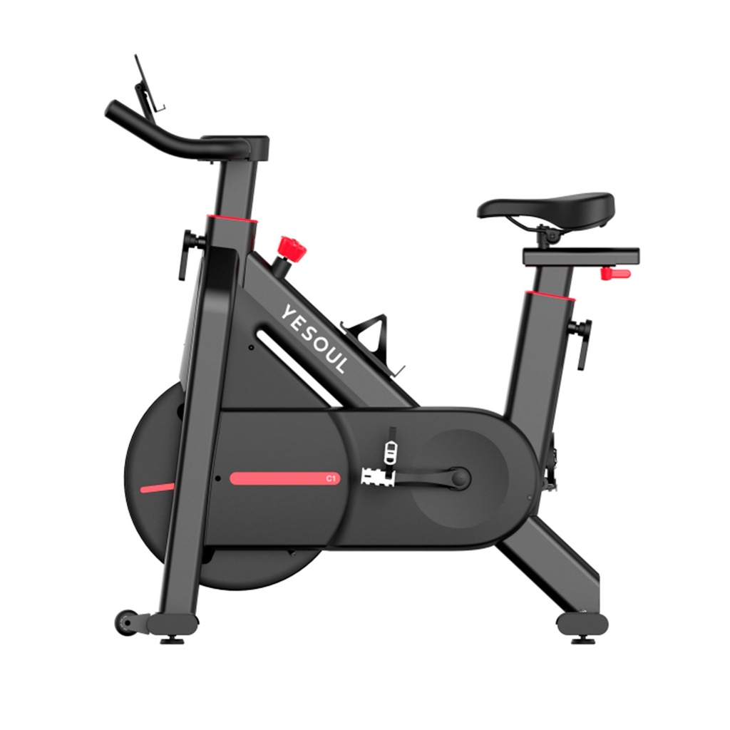 Bicicleta estática Smart Yesoul C1, BT 5.0, 100 niveles, Resistencia magnética, Soporte para dispositivo, Negra