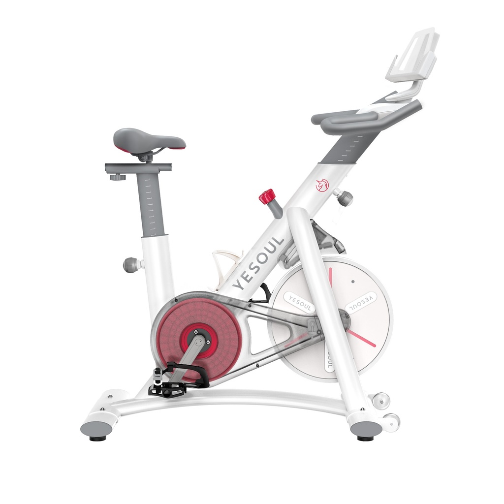 Bicicleta estática conectada Xiaomi Yesoul S3, App incluida, Resistencia magnética, Correa transmisión silenciosa, Blanco