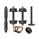 Kit de pesas conectadas 10Kg Xiaomi Fed, App incluida: mancuernas (pesos + barras) + barra + pesa rusa + sensor
