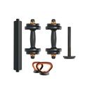 Kit de pesas V2 10Kg Xiaomi Fed: mancuernas (pesos + barras) + barra + pesa rusa