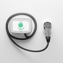Cargador eléctrico Wallbox Commander, 22KW, Tipo2, Cable 5m, Pantalla táctil, App, Resist al agua, Power Sharing, Blanco